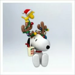 2012 Peanuts In The Spirit Snoopy With Woodstock In Lights