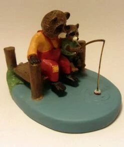 Tender Touches Raccoons Fishing (No Box)