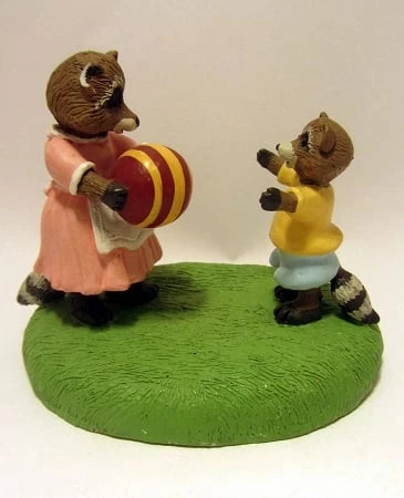 Tender Touches Raccoons Playing Ball