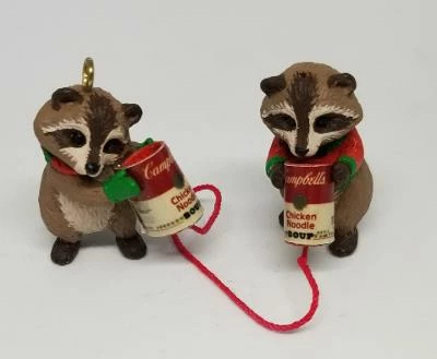 1988 Party Line Raccoons *Hand Painted Artist Prototype