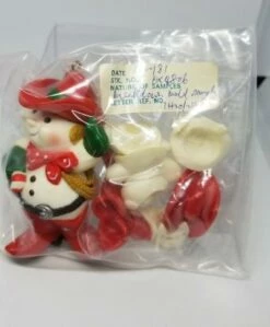1982 Cowboy Snowman *Ornament With Breakdown Mold Sample