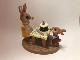 Tender Touches Bunnies With Birthday Cake (No Box)