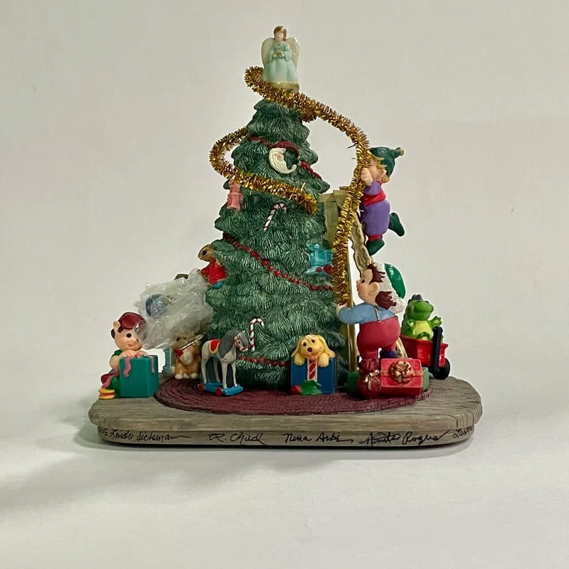 1997 Trimming Santa's Tree *Club Event Display 19 Actual Artist Signatures